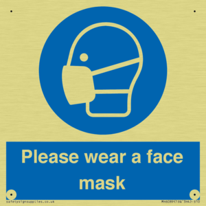 Please wear a face mask